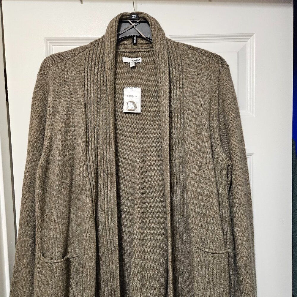 Sonoma Open Front Cardigan Sweater XL NWT